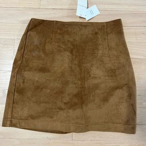 Tan suede mini skirt Abercrombie XS